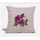 Floral Cotton Womens Fleur Tshirt Flower Tops Light Taupe Pillow